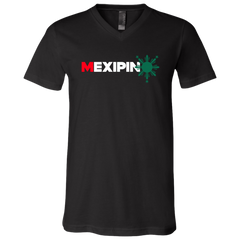 Mexipino with Sun Unisex Jersey V-Neck T-Shirt