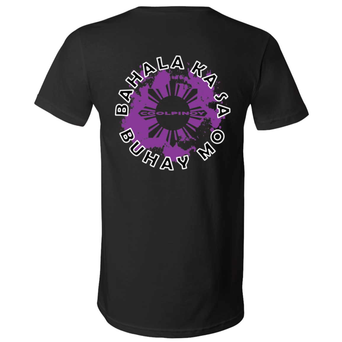 Bahala Ka Sa Buhay Mo Purple Splash Unisex Jersey V-Neck T-Shirt