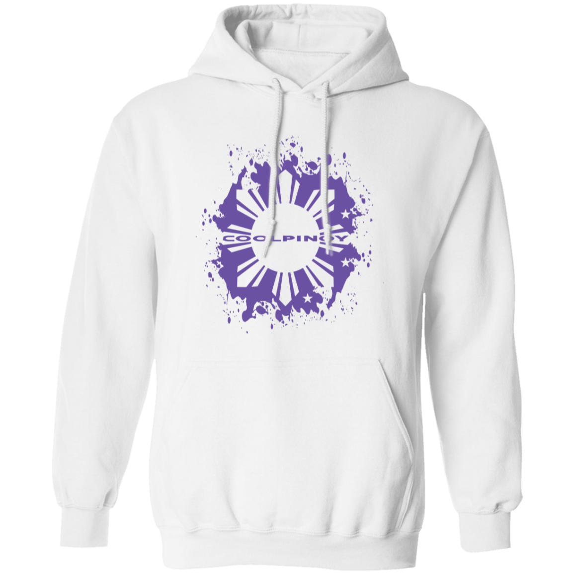 CoolPinoy Ube Splash Unisex Pullover Hoodie