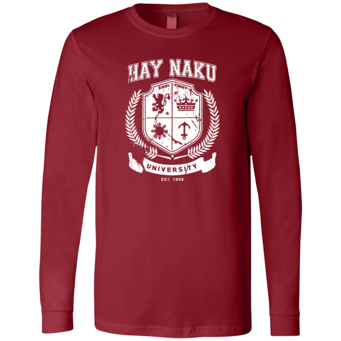 Hay Naku University Distressed CP Unisex Jersey Long Sleeve T-Shirt