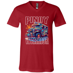 Filipino Warrior Jeepney Unisex Jersey V-Neck T-Shirt