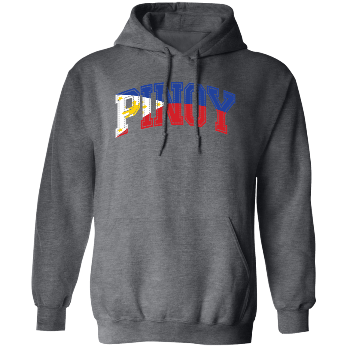 Pinoy with Flag Embedded Unisex Pullover Hoodie