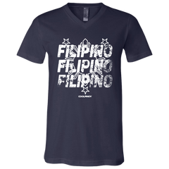 Filipino Filipino Filipino Unisex Jersey V-Neck T-Shirt