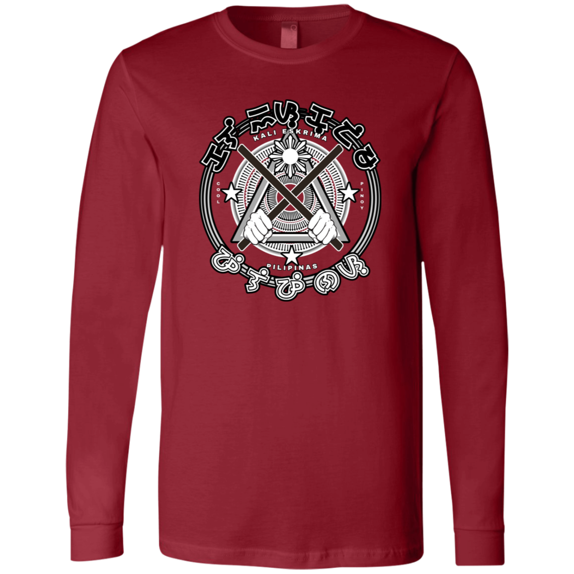 Kali Eskrima Eskrima Sticks Unisex Jersey Long Sleeve T-Shirt
