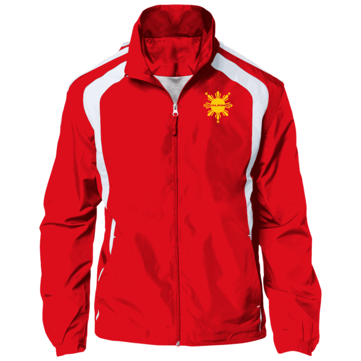 CoolPinoy Yellow Sun and Stars Jersey-Lined Raglan Jacket