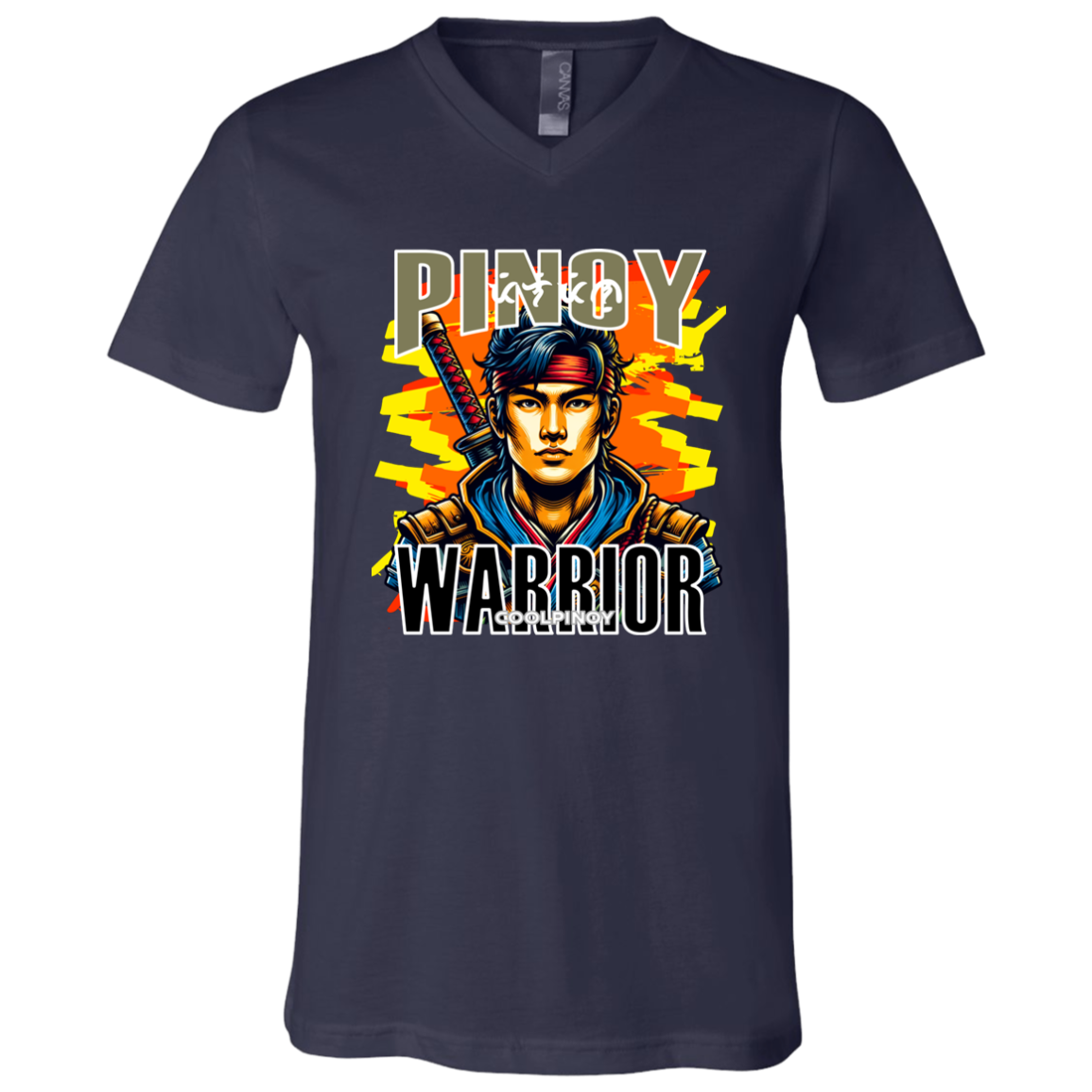 Pinoy Warrior Unisex Jersey V-Neck T-Shirt