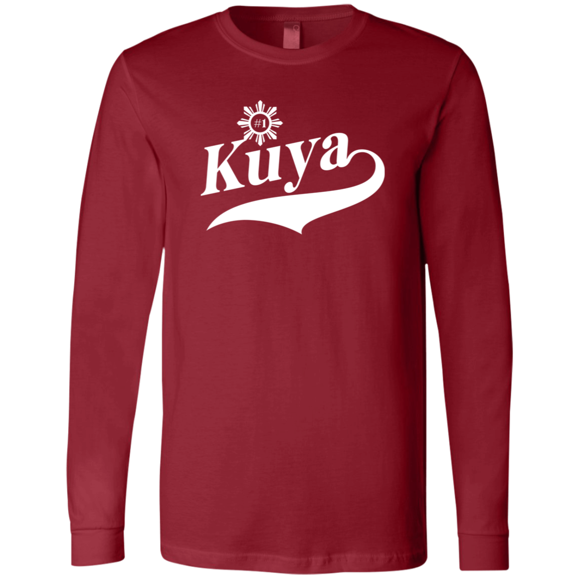 Number One Kuya Mens Jersey Long Sleeve T-Shirt