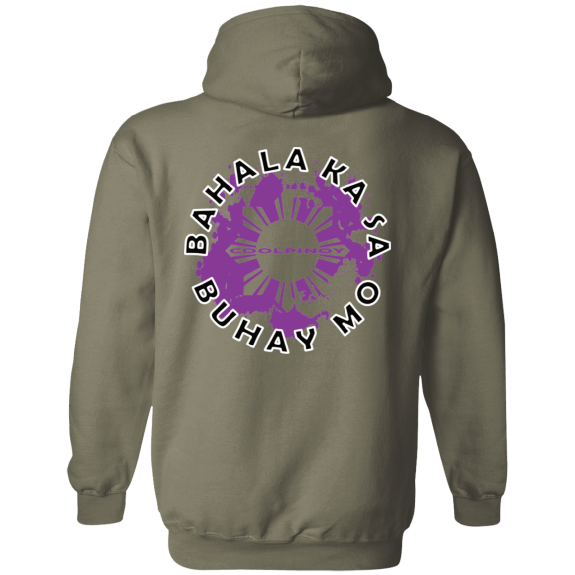 Bahala Ka Sa Buhay Mo Purple Splash Unisex Pullover Hoodie