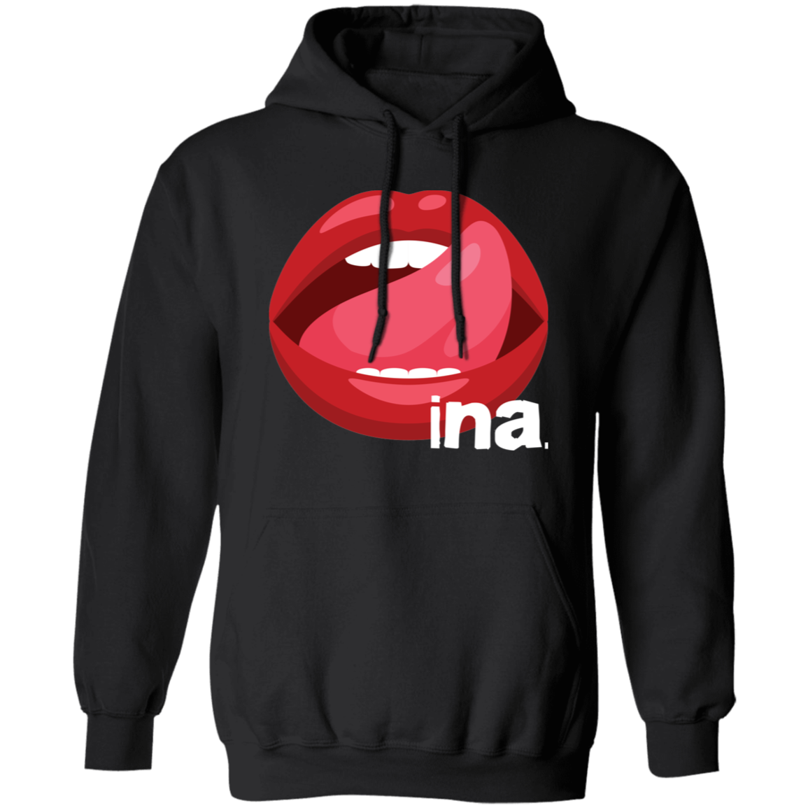 Tongue Ina Unisex Pullover Hoodie