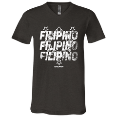 Filipino Filipino Filipino Unisex Jersey V-Neck T-Shirt