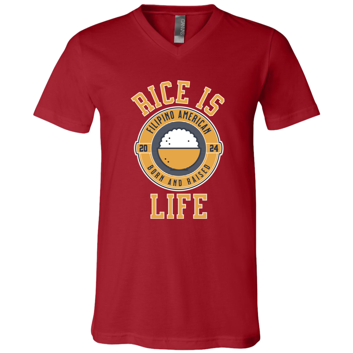 RIce is Life Unisex Jersey V-Neck T-Shirt