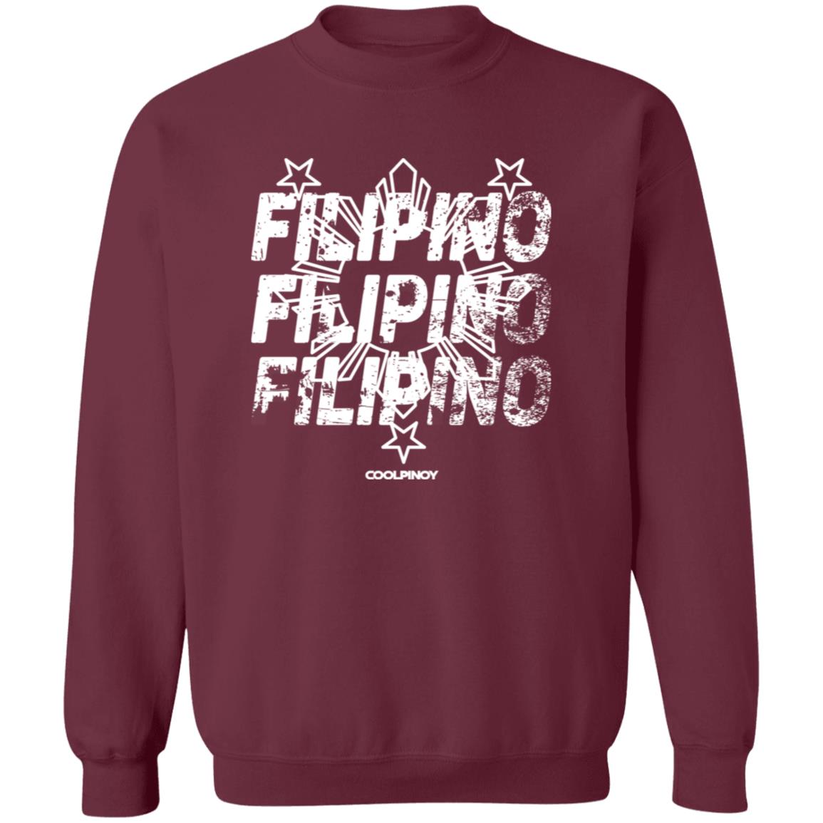 Filipino Filipino Filipino Unisex Crewneck Pullover Sweatshirt