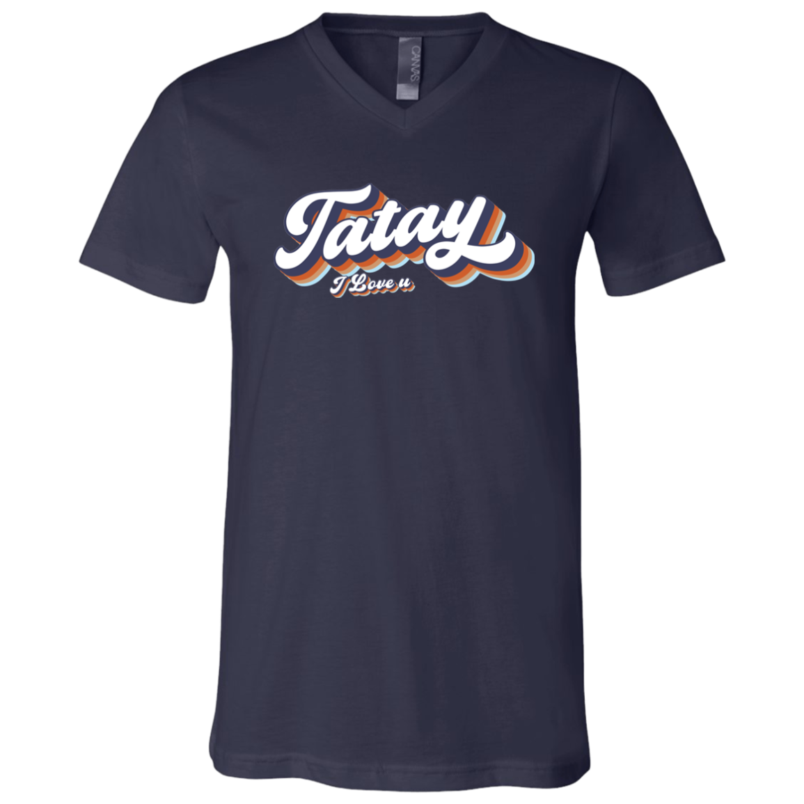 Tatay I Love U Unisex Jersey V-Neck T-Shirt