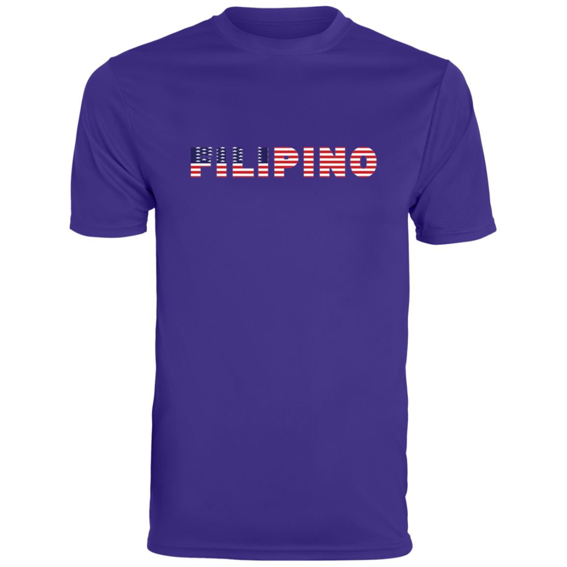 Filipino with US Flag Embedded Moisture-Absorbing Shirt