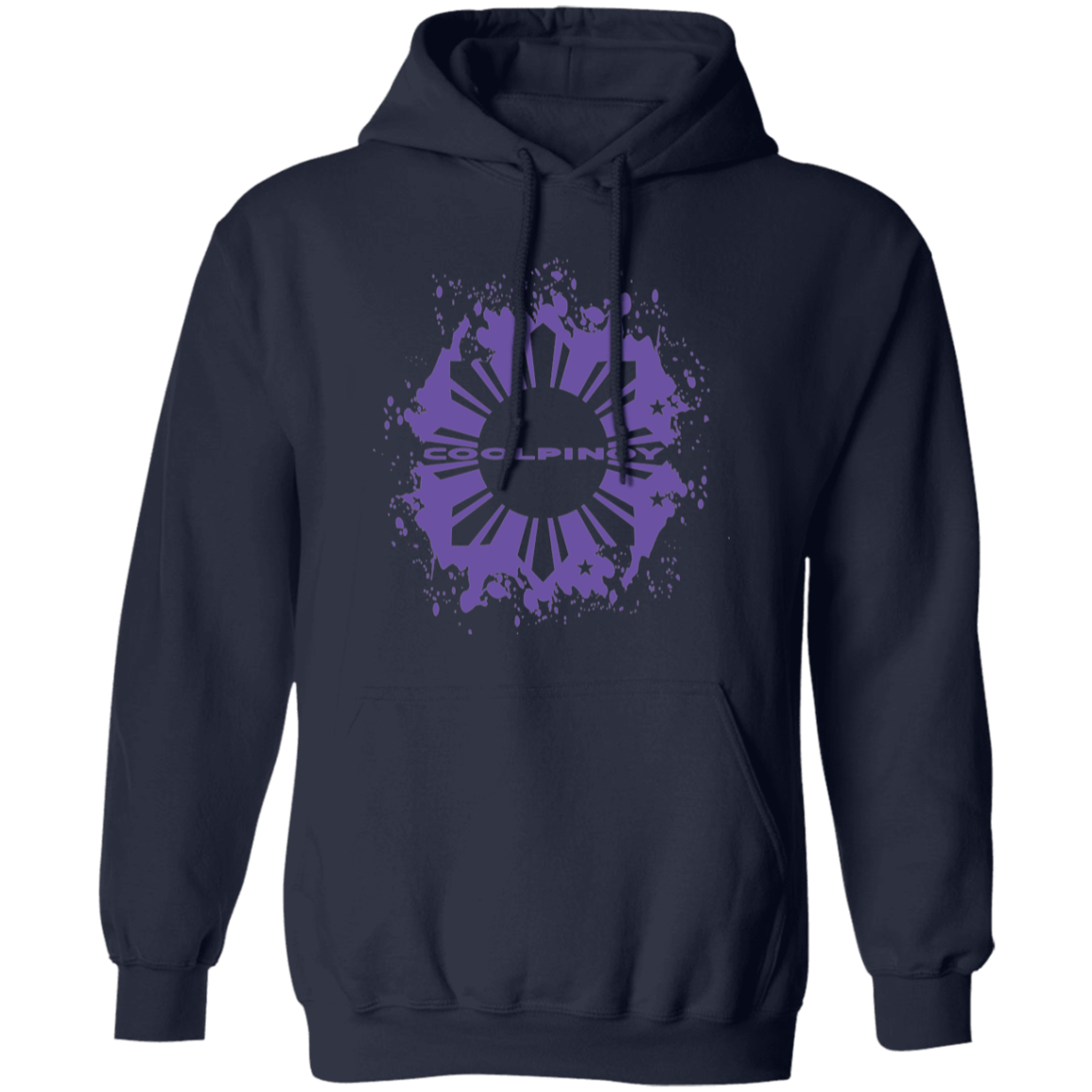 CoolPinoy Ube Splash Unisex Pullover Hoodie