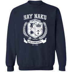 Hay Naku University Distressed CP Unisex Crewneck Pullover Sweatshirt