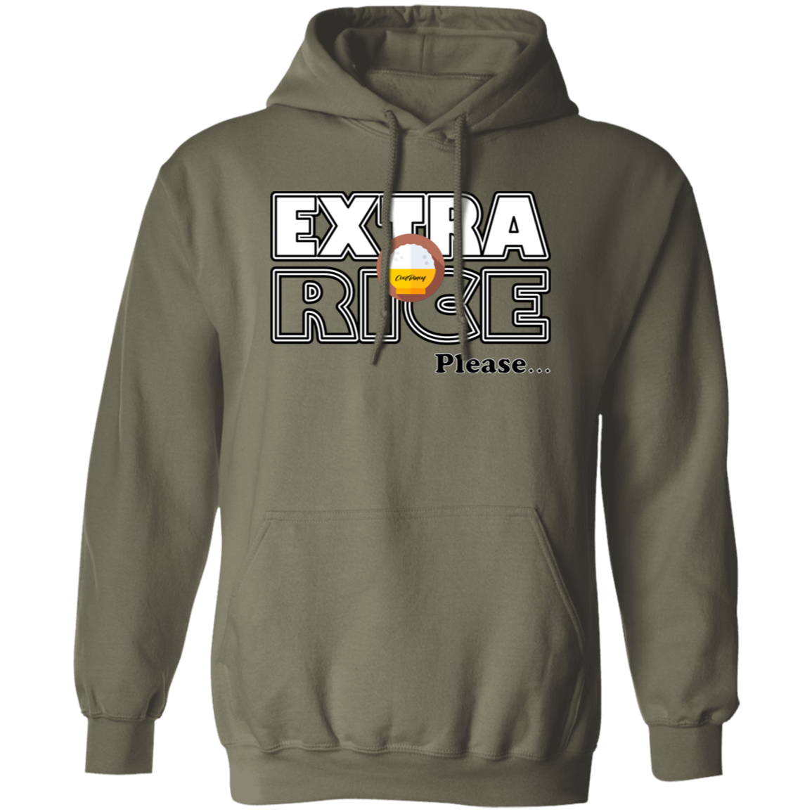 Extra Rice Please Unisex Pullover Hoodie