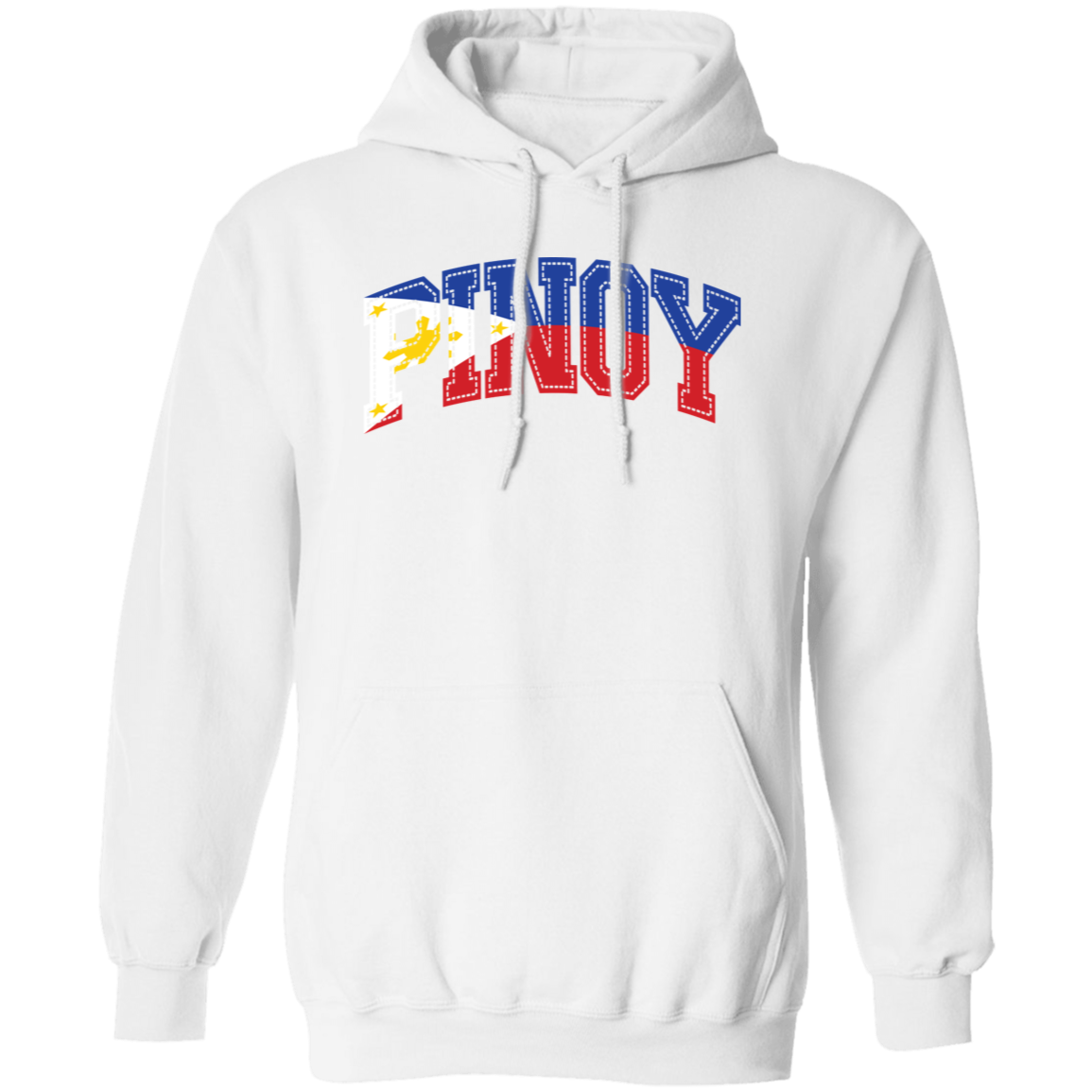 Pinoy with Flag Embedded Unisex Pullover Hoodie