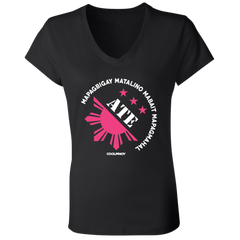 Matalino Mapagmahal Ate Ladies Jersey V-Neck T-Shirt