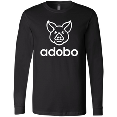 Adobo Pig Head Mens Jersey Long Sleeve T-Shirt