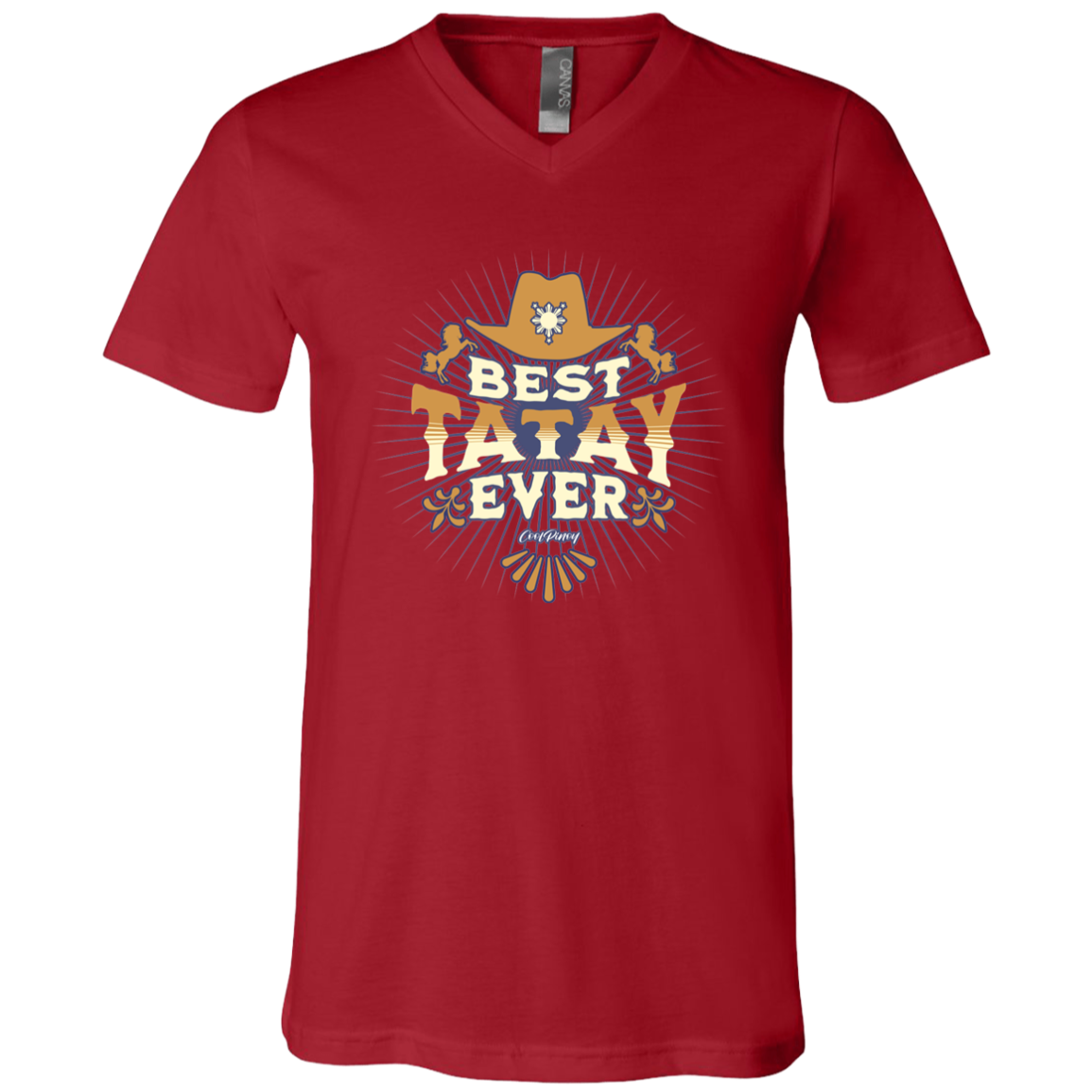 Best Tatay Ever Unisex Jersey V-Neck T-Shirt