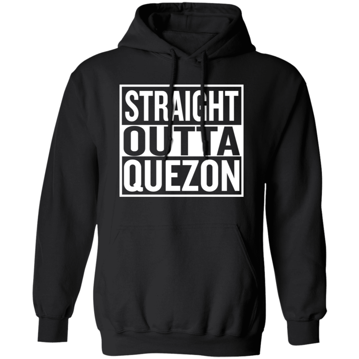 Straight Outta Quezon Unisex Pullover Hoodie