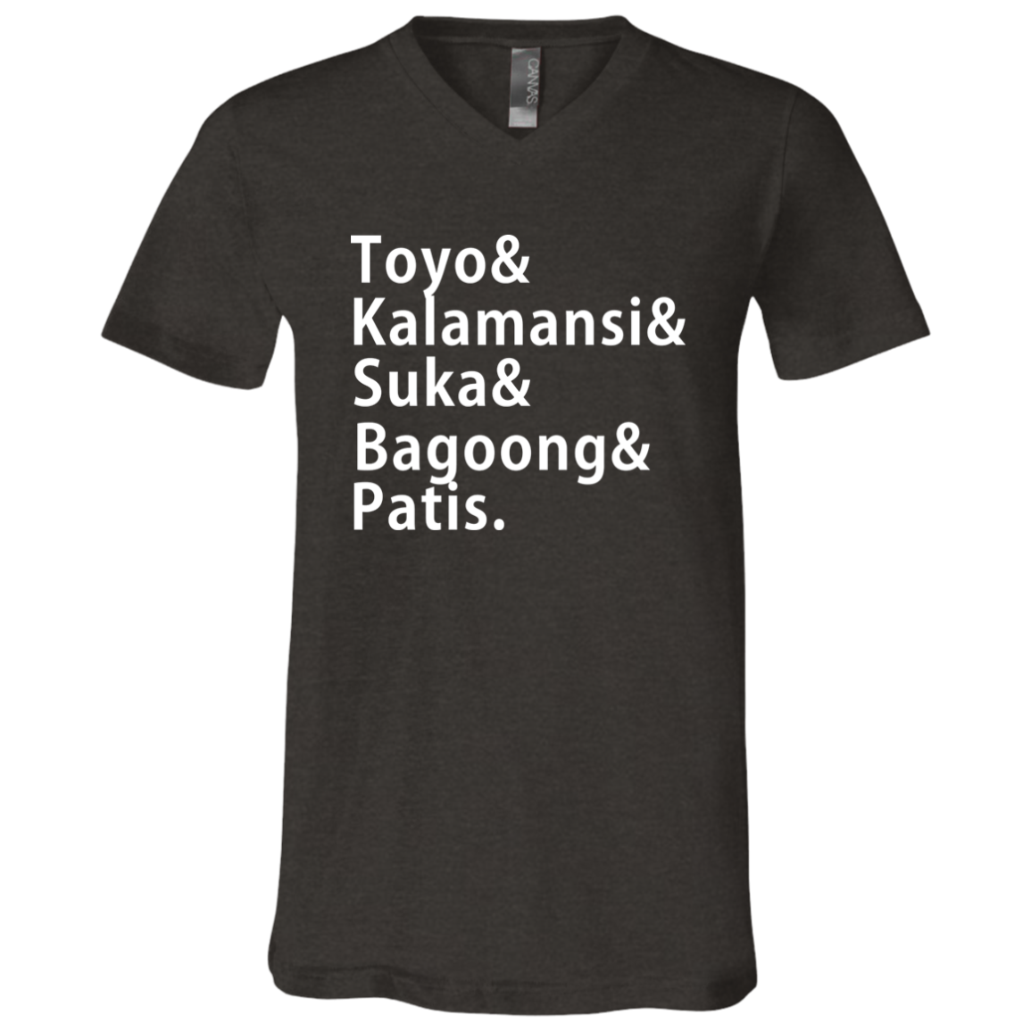 Toyo Kalamansi Suka Bagoong Patis Unisex Jersey V-Neck T-Shirt