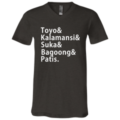 Toyo Kalamansi Suka Bagoong Patis Unisex Jersey V-Neck T-Shirt