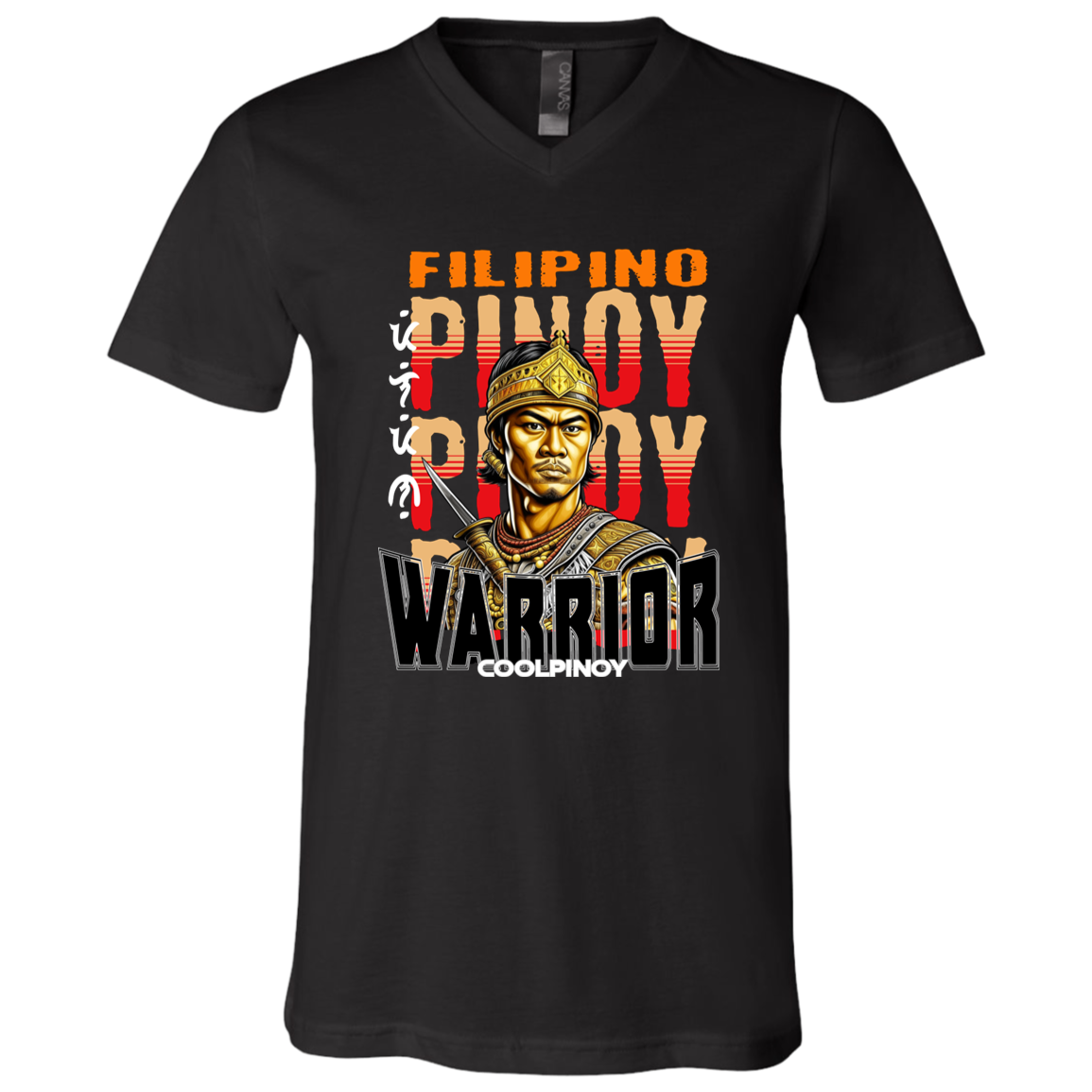 Filipino Warrior King Unisex Jersey V-Neck T-Shirt