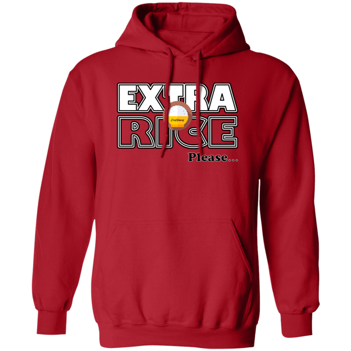 Extra Rice Please Unisex Pullover Hoodie