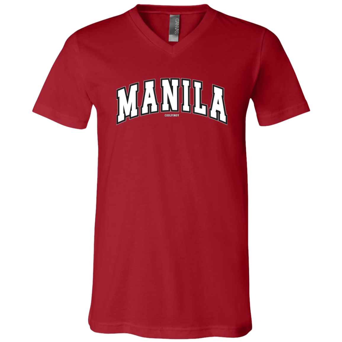 Manila Arch White CP Unisex Jersey V-Neck T-Shirt