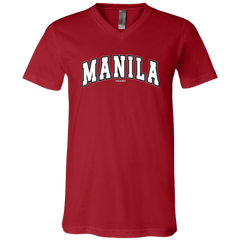 Manila Arch White CP Unisex Jersey V-Neck T-Shirt