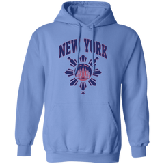 New York with Sun and Stars Unisex Pullover Hoodie