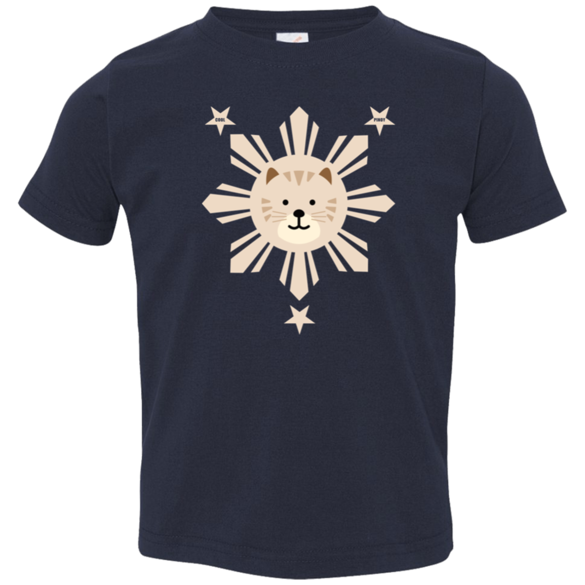 Kids  Yellow Sun Cat Toddler Jersey T-Shirt