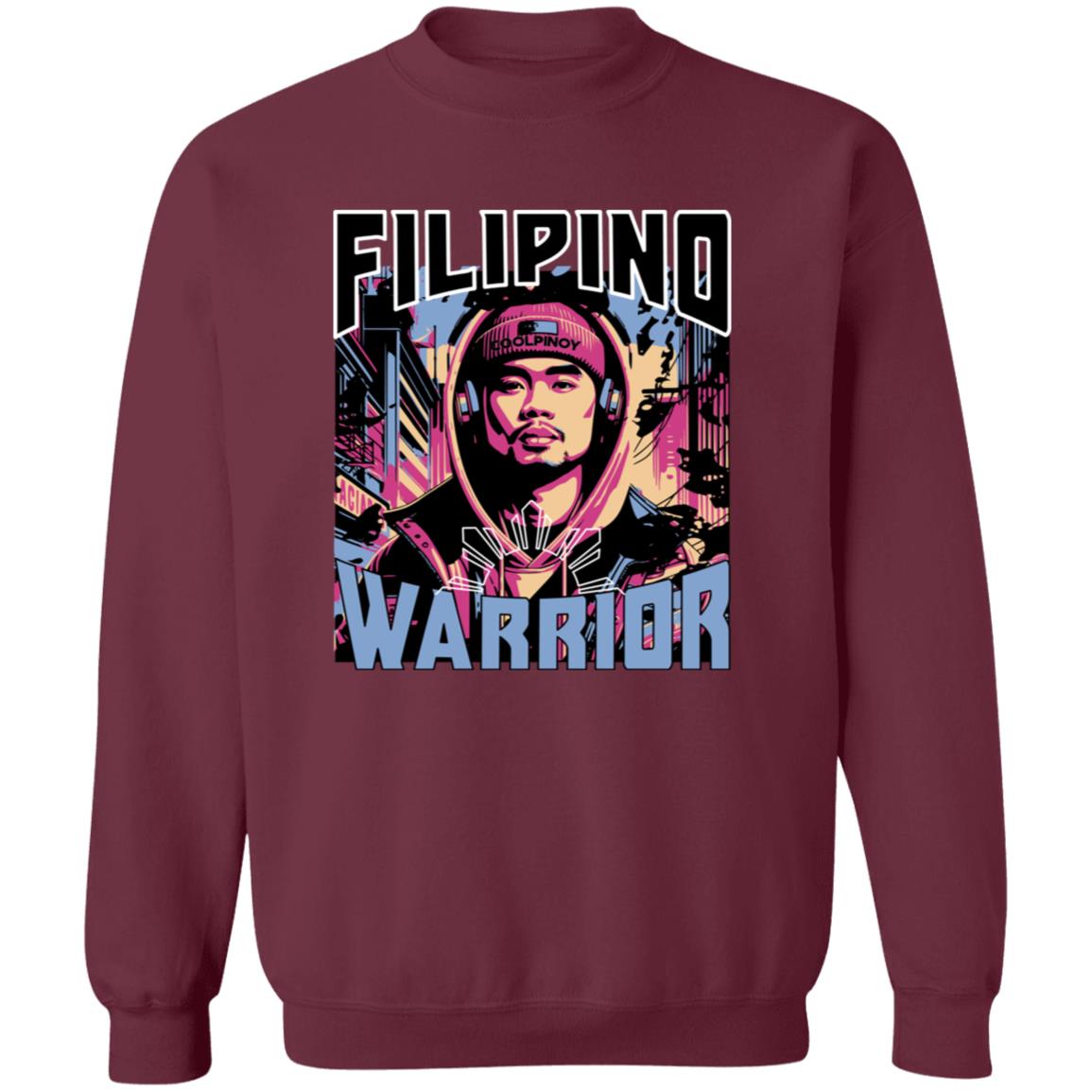 Filipino Street Warrior Unisex Crewneck Pullover Sweatshirt