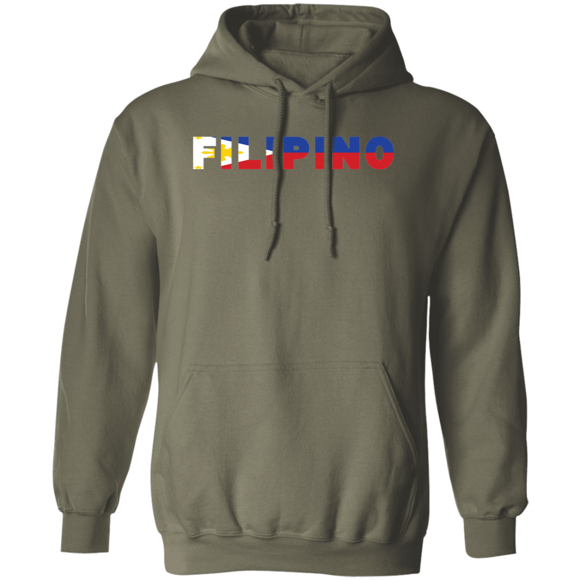 Filipino with Flag Embedded Unisex Pullover Hoodie