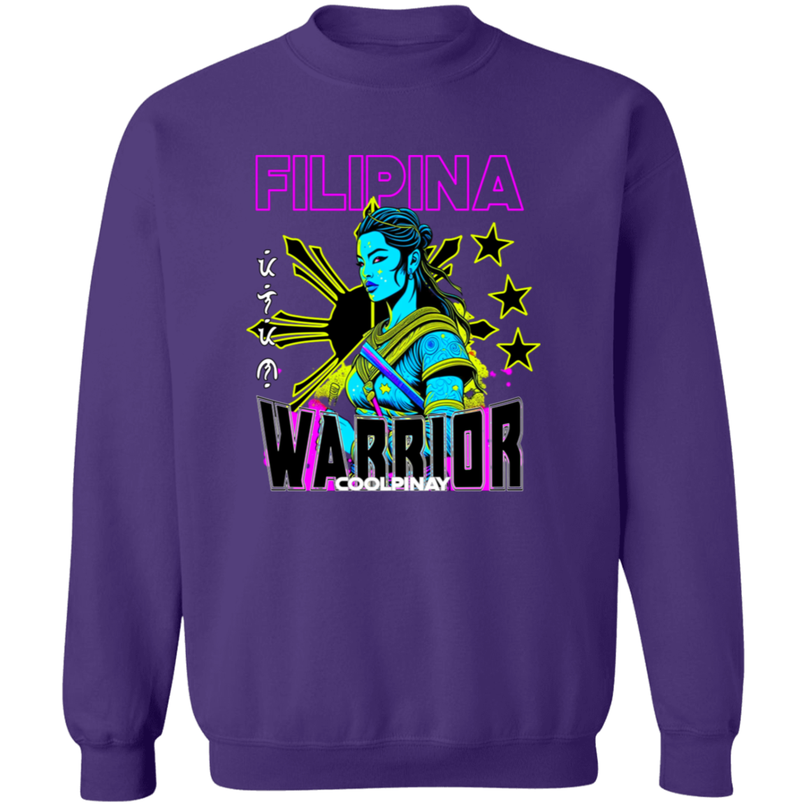 Filipina Warrior Psychadelic Unisex Crewneck Pullover Sweatshirt