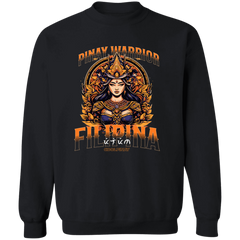 Pinay Warrior Filipina Unisex Crewneck Pullover Sweatshirt