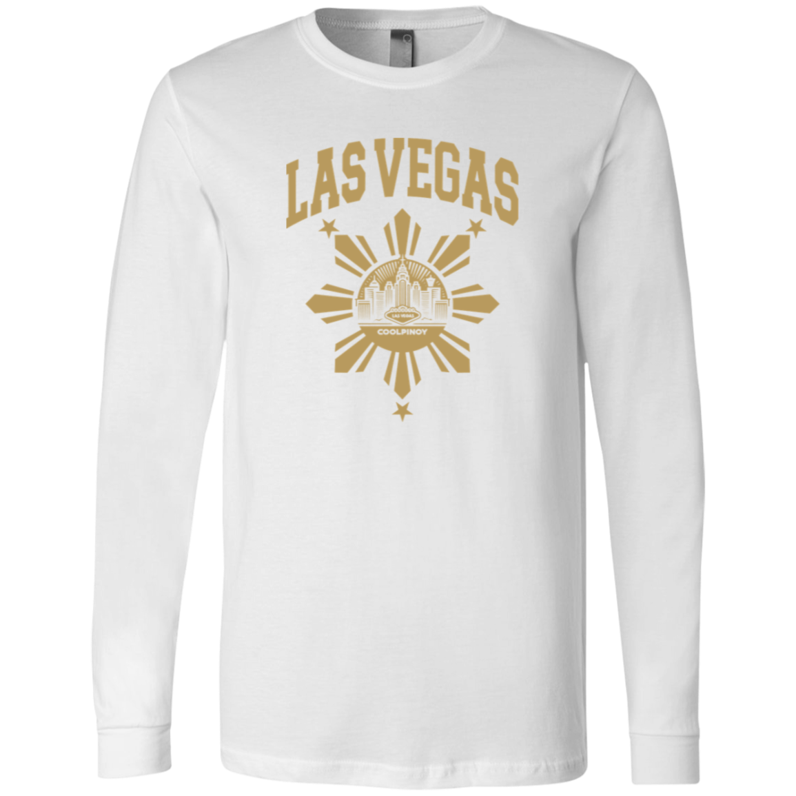 Las Vegas with Sun and Stars Unisex Jersey Long Sleeve T-Shirt