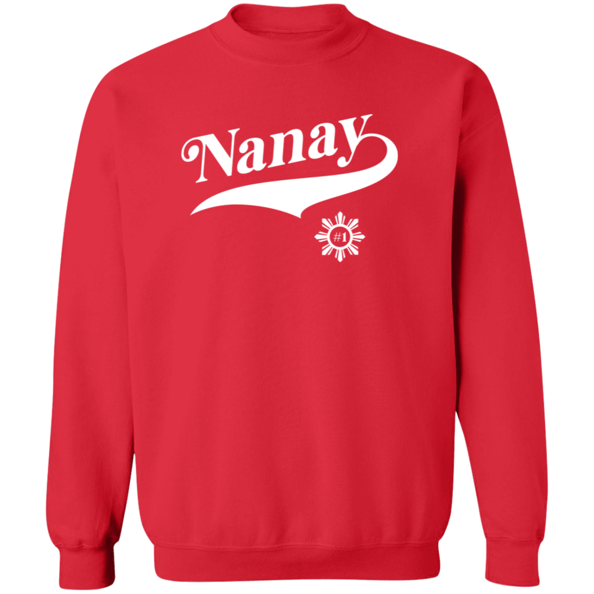 Number One Nanay Unisex Crewneck Pullover Sweatshirt