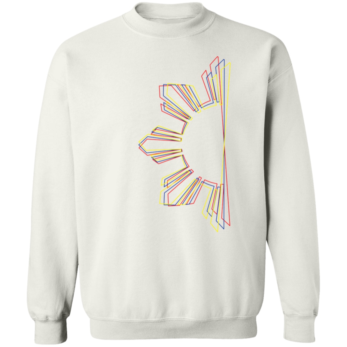 Sun and Stars 3D Unisex Crewneck Pullover Sweatshirt