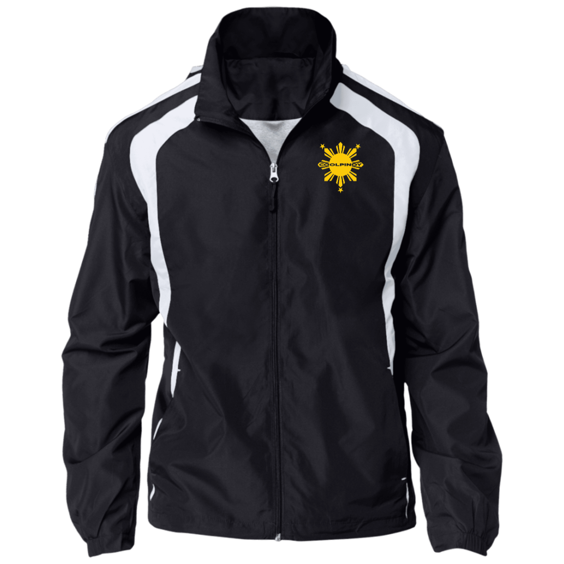 CoolPinoy Yellow Sun and Stars Jersey-Lined Raglan Jacket