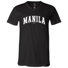 Manila Arch White CP Unisex Jersey V-Neck T-Shirt