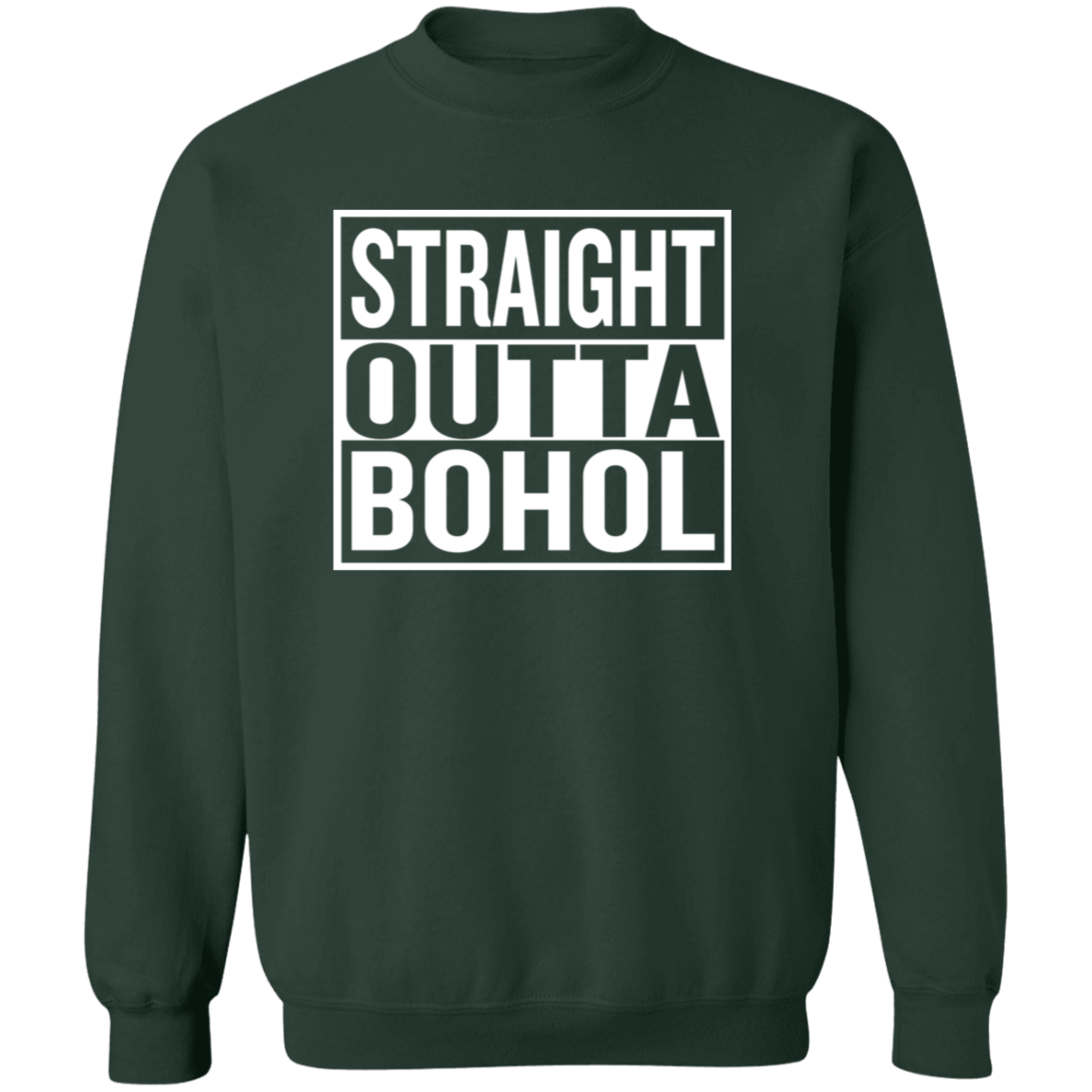 Straight Outta Bohol Unisex Crewneck Pullover Sweatshirt