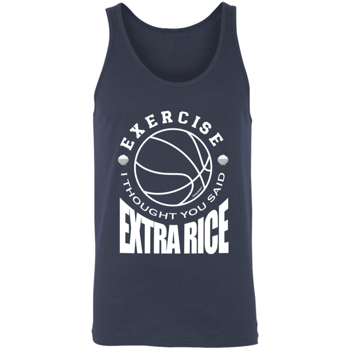 Exercise I Thought You Said Extra Rice Basketball Unisex Cotton Tank Top