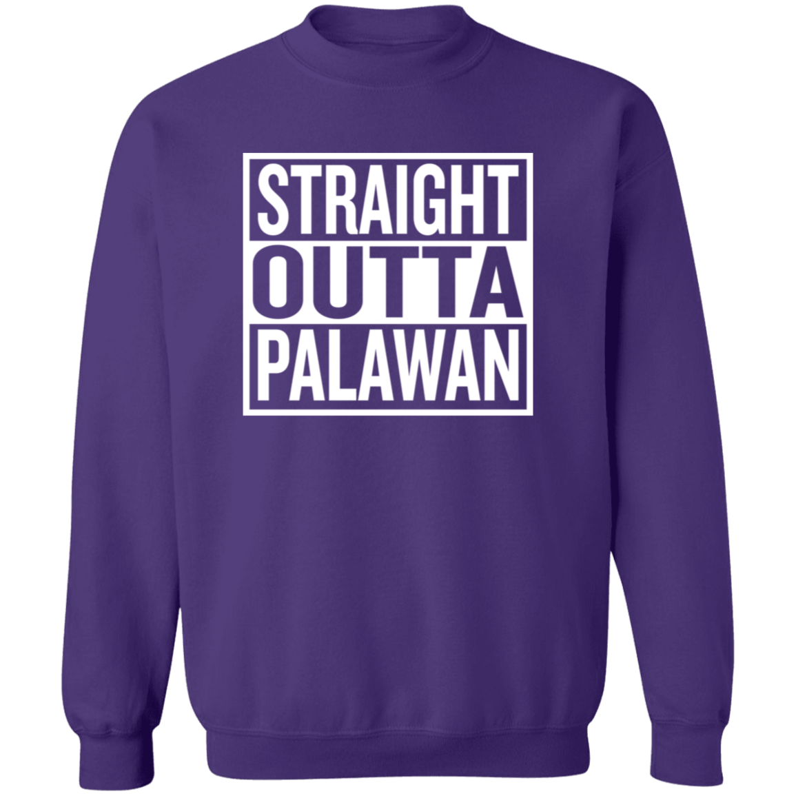 Straight Outta Palawan Unisex Crewneck Pullover Sweatshirt