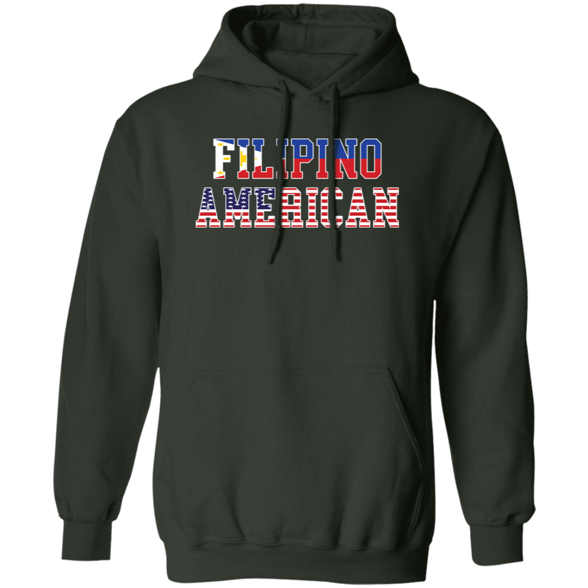 Filipino American Flags Unisex Pullover Hoodie