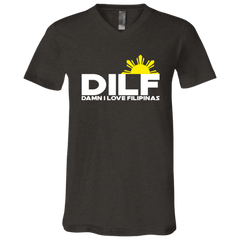 DILF Damn I Love Filipinas Unisex Jersey V-Neck T-Shirt