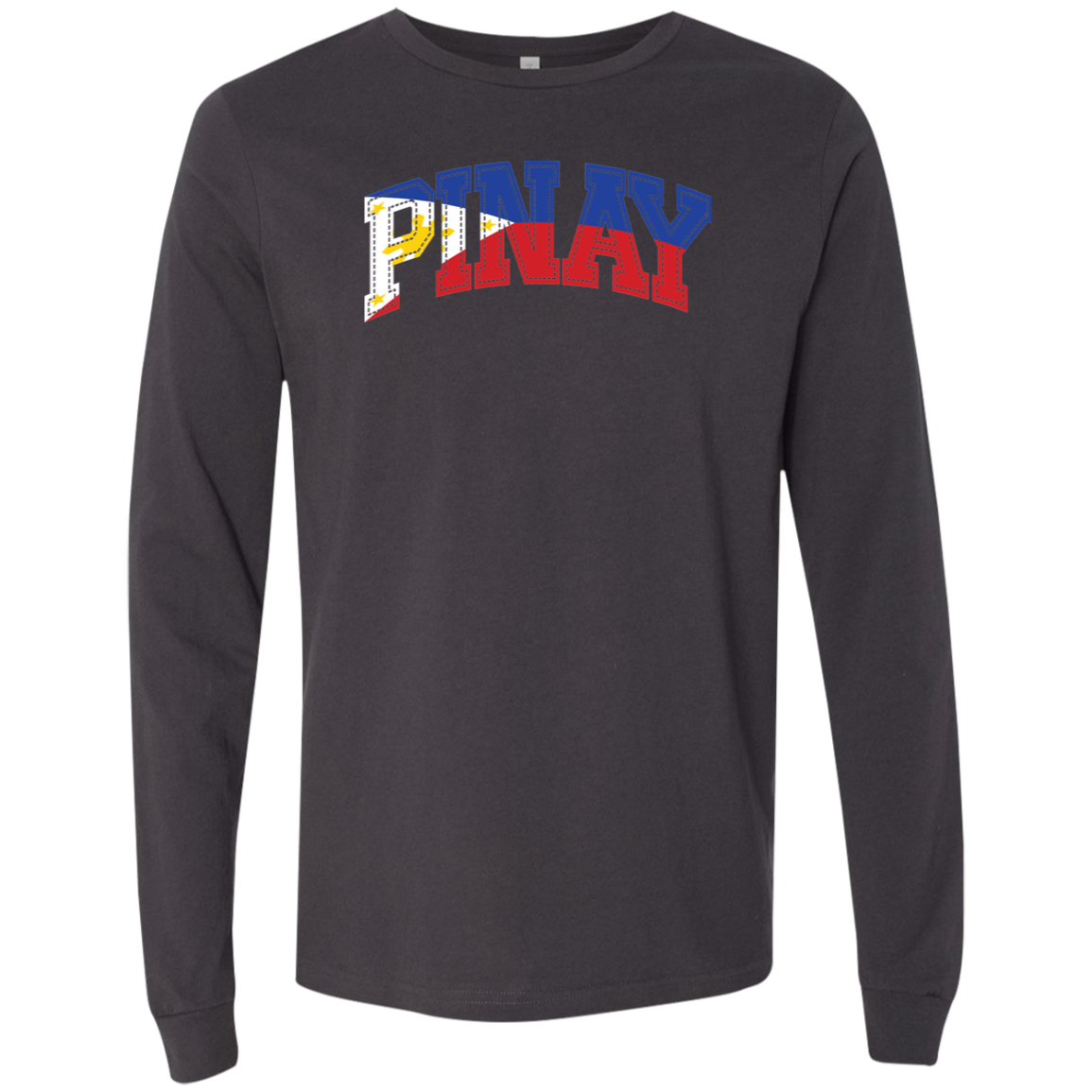 Pinay with Flag Embedded Unisex Jersey Long Sleeve T-Shirt