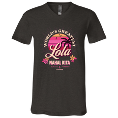 Worlds Greatest Lola Unisex Jersey V-Neck T-Shirt